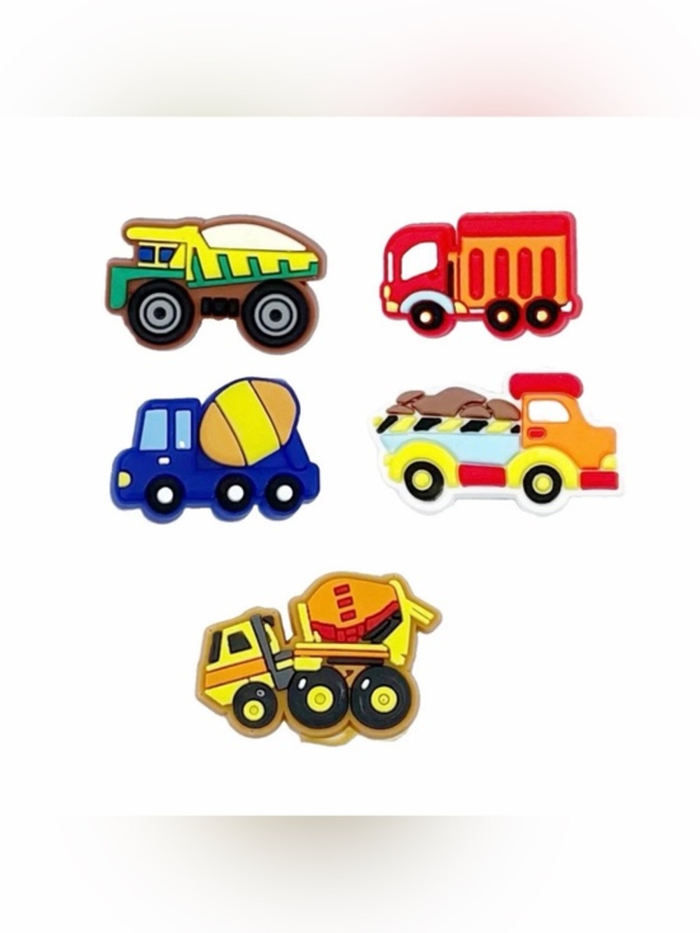 Construction Trucks Shoe Charms
